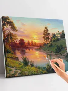 Картина по номерам 40x50 церквушка