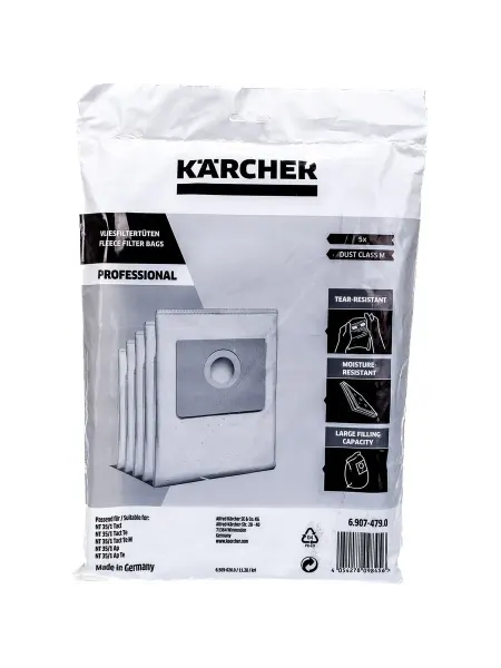 Нет бренда Мешки (5 шт 35 л) для пылесосов Karcher 6.907-479
