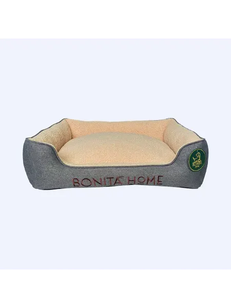 BONITAPET Лежанка Альта для животных, серо-синяя, 70х60х19 см