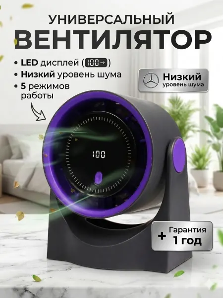 Вентилятор настольный бесшумный