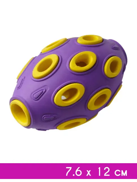 HomePet Игрушка для собак мяч регби 7,6 х 12 см