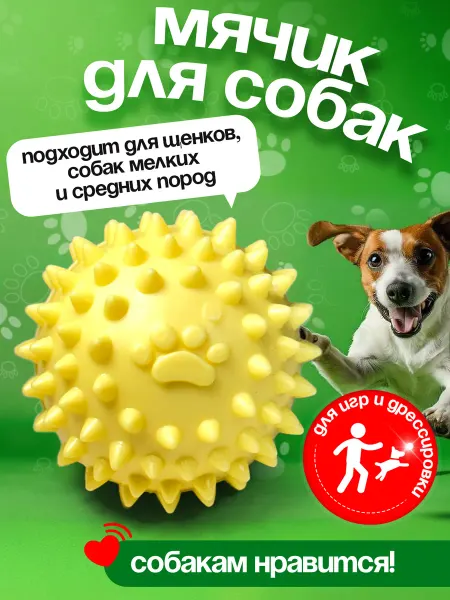 Tooth for tooth Игрушка для собак мячик с шипами
