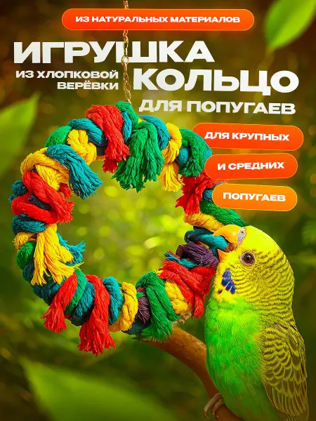 Игрушка для попугая кольцо