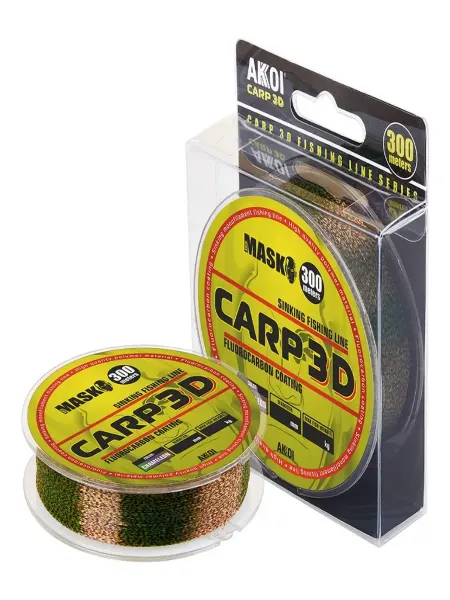 MASK Леска CARP 3D 300m chameleon 0.45mm (27.7kg)