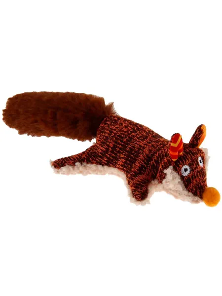 Gigwi Игрушка Plush Friendz лиса для собак с пищалкой 19 см