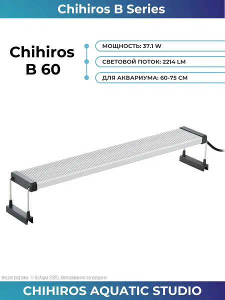 Chihiros Aquatic Studio Светильник для аквариума Chihiros B60