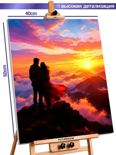 PictureBoom Картина по номерам 40x50 Романтика высоты
