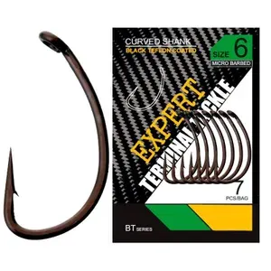 CARP PRO Крючок Black Teflon Curved Shank №6 7шт