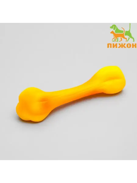 Пижон Игрушка для собак с пищалкой Кость резиновая