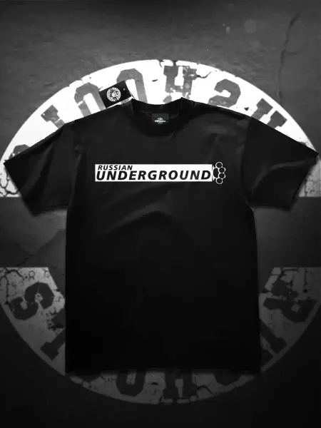RUSSIAN HOOLIGANS Футболка с принтом Андеграунд