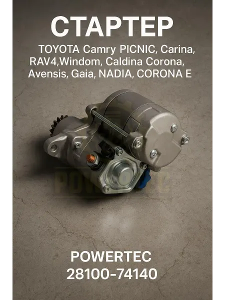 Powertec Стартер 28100-74140 Toyota