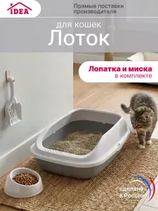 Лоток для кошек, животных 410х290мм в наборе