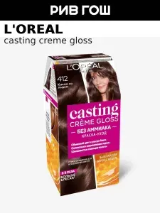 L'OREAL PARIS Краска для волос Casting Creme Gloss, 412 Какао Со Льдом