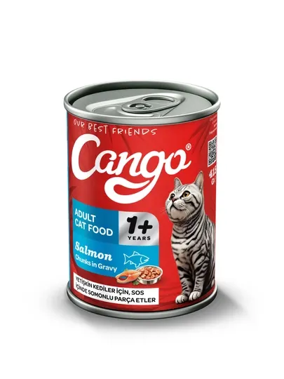 Влажный корм Cango для взрослых кошек с ягнёнком в соусе, 415 г