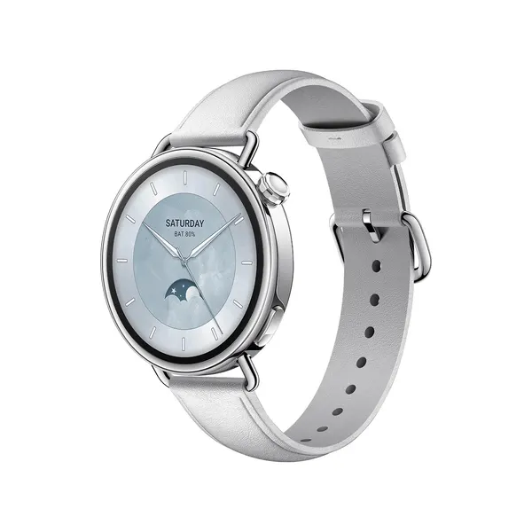 Xiaomi Watch S4 41mm Leather Strap (White)