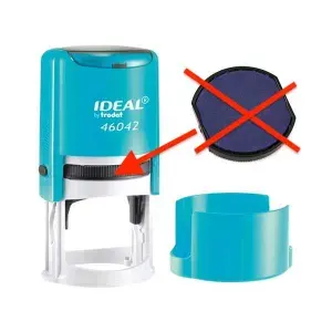 Корпус без подушки для оснастки Trodat 46042 Ideal, диаметр 42 мм, цвет БИРЮЗОВЫЙ