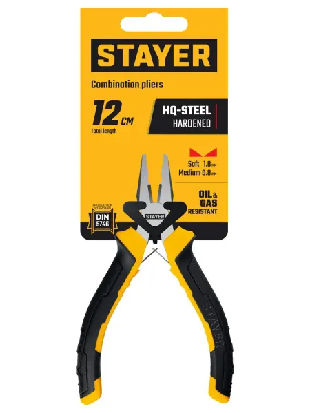 Stayer Плоскогубцы 120 мм