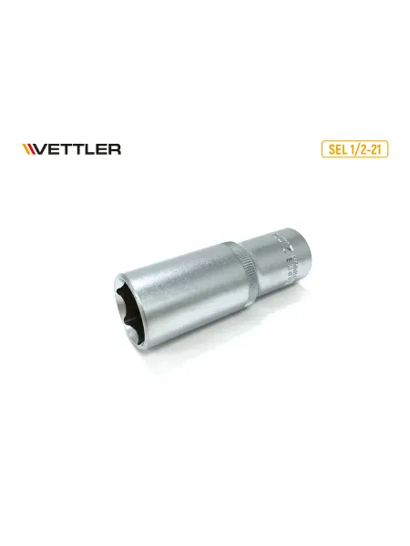 VETTLER Головка торцевая шестигранная 1 2" 21 мм