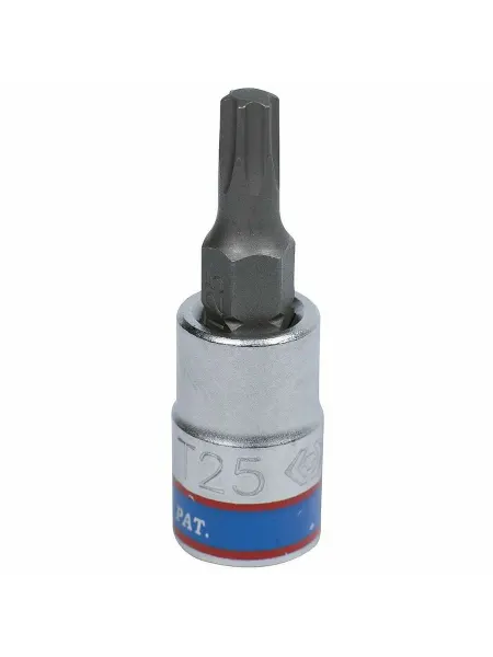 KING TONY Насадка (бита) торцевая 1 4", TORX T25, L = 37 мм