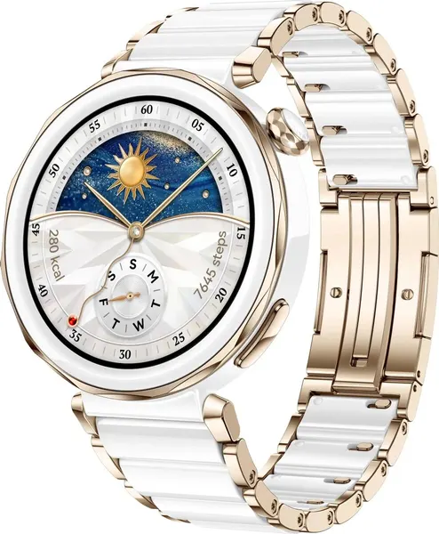 Умные часы Huawei Watch GT 5 Pro, 42mm, Ceramic White (JNA-B29) (Керамический браслет)