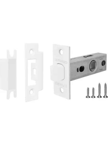 Дверная защелка FUARO PLASTIC P12-45-25 WH-19 пластик