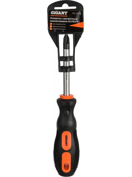 GIGANT Отвертка PH3x75 с магнитным наконечником GS PH375