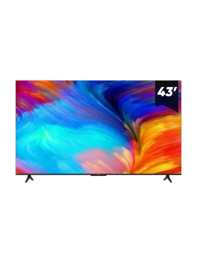 Телевизор TCL 43P635 43" Smart TV 4K UHD Android, чёрный, Wi-Fi, Ultra HD