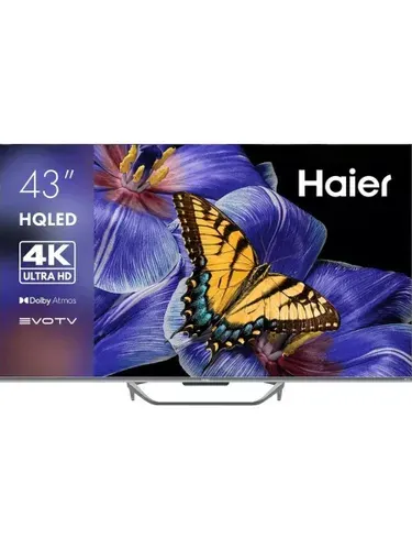 Haier Телевизор Smart TV S4 43″ 4K UHD, серебристый
