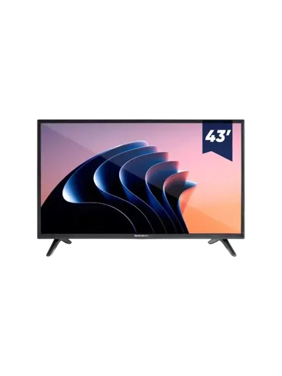 Телевизор Shivaki S43KF5000 Smart TV 43", Android, Wi-Fi, Full HD, серый асфальт