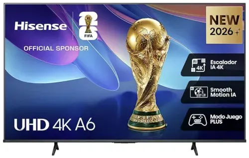 Hisense Телевизор 43A6S 43″ 4K UHD, черный