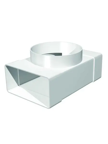 Тройник ERA ТФП D150 мм, с выходом 90x220 мм, пластик