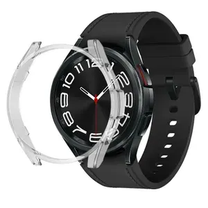 Бампер пластиковый для часов Samsung Galaxy watch 6 прозрачный 44 мм