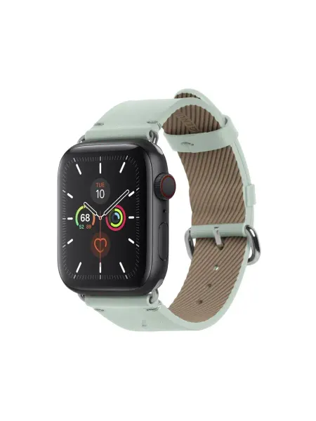 Native Union Ремешок для часов Apple Watch 44мм кожаный, светло-зелёный
