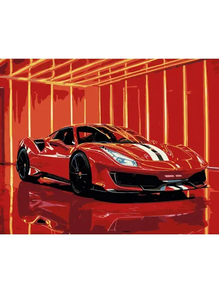 PictureBoom Картина по номерам Спортивный автомобиль феррари 4402