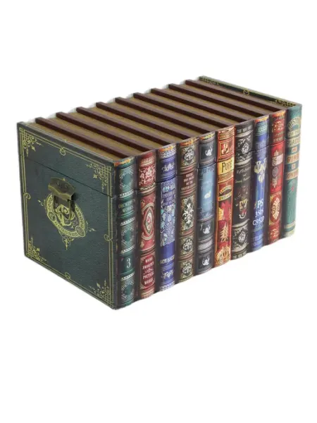 GRAND FOREST Декоративный сундук с вертикальными книгами 44х26х25 см