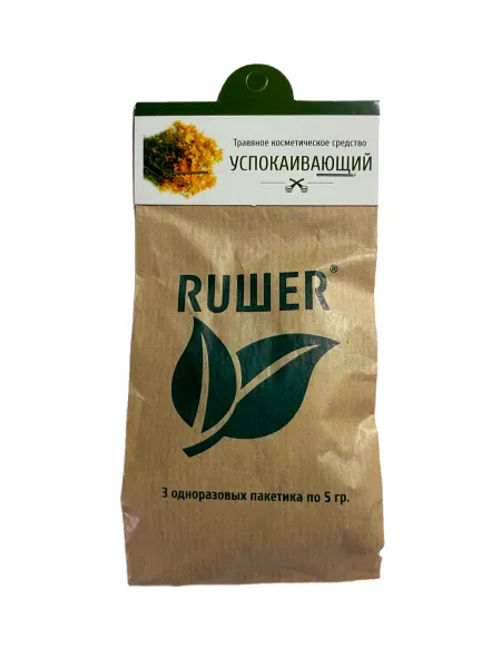 RUШER Травяное средство запарка для ванн и бани Успокаивающий