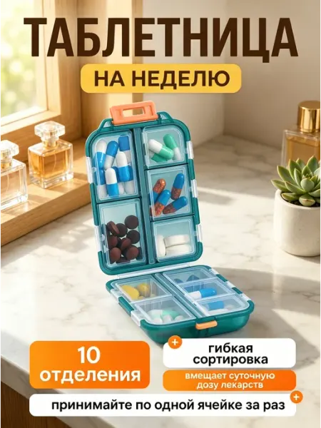 Маленькая таблетница на день