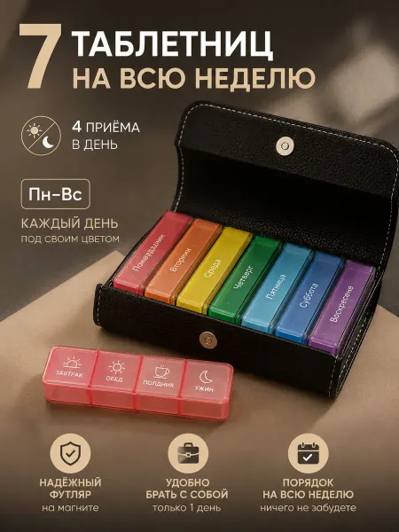 Таблетница в футляре