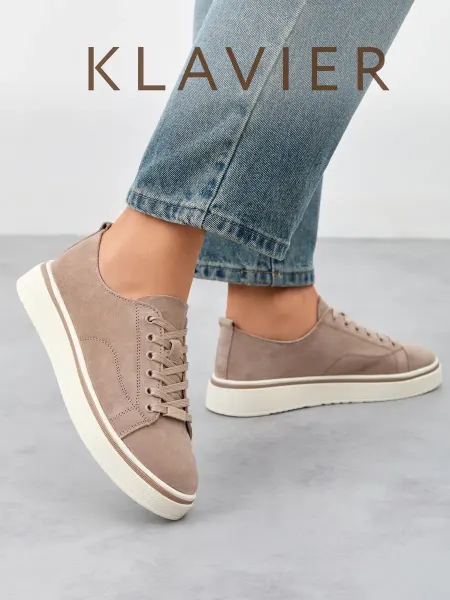KLAVIER Кеды бежевые женские