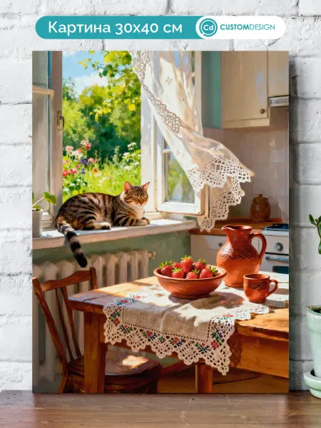 CustomDesign Интерьерная картина на стену Окно 30 x 40 см