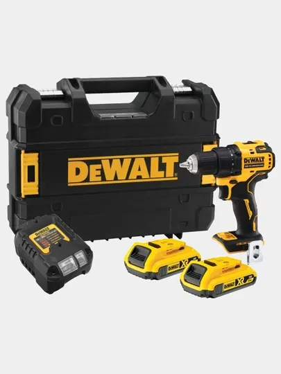 Аккумуляторная бесщеточная дрель-шуруповерт DeWALT 18V XR BLDC DCD708D2T-QW