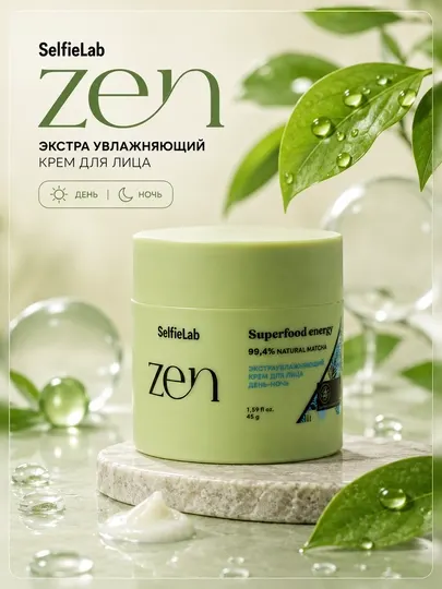 Экстра увлажняющий крем для лица Zen SelfieLab день-ночь, 45 г