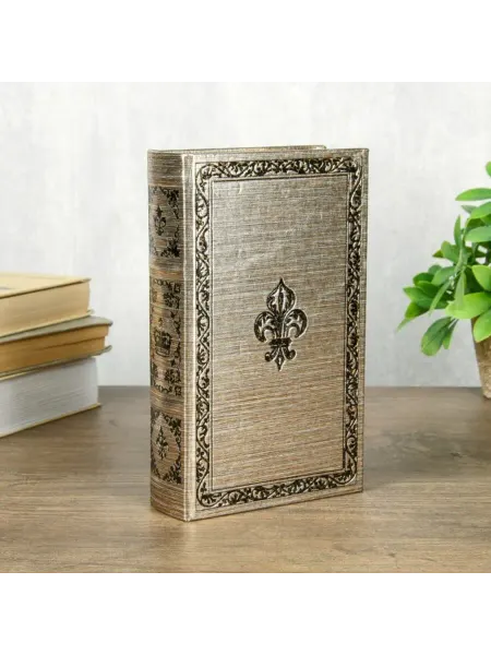Нет бренда Шкатулка-книга сейф с замком, 21х13х5 см