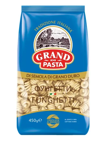 Grand di Pasta Макароны Funghetti 450 г