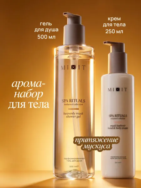 MIXIT Набор гель для душа и крем для тела мускус