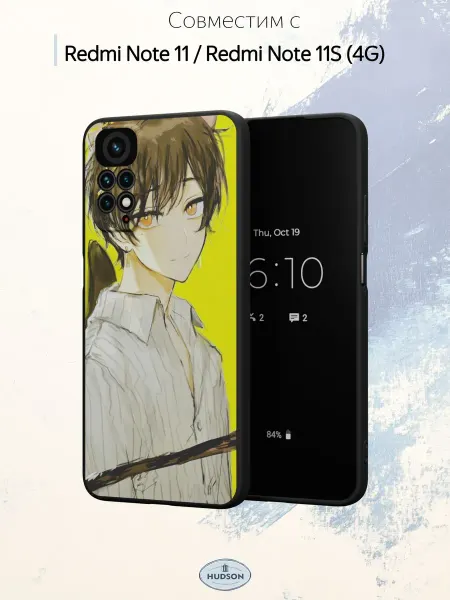 Hudson Store Чехол на Xiaomi Redmi Note 11 11S 4G с принтом Аниме