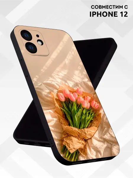 Vip Case Чехол на Apple iPhone 12 Тюльпаны в утренних лучах