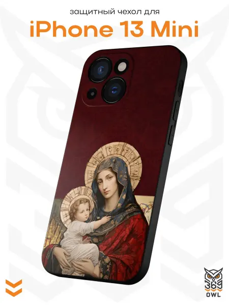 OWL369 Чехол на Apple iPhone 13 mini с православным принтом