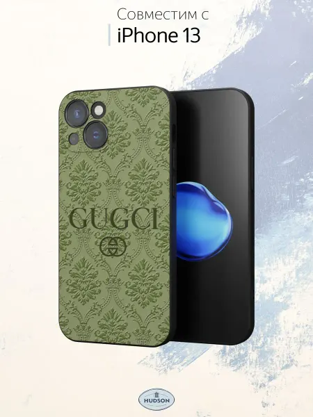 Hudson Store Чехол на iPhone 13 с принтом Gucci