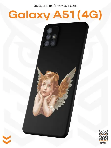 OWL369 Чехол на Samsung A51 4G с принтом Ангел